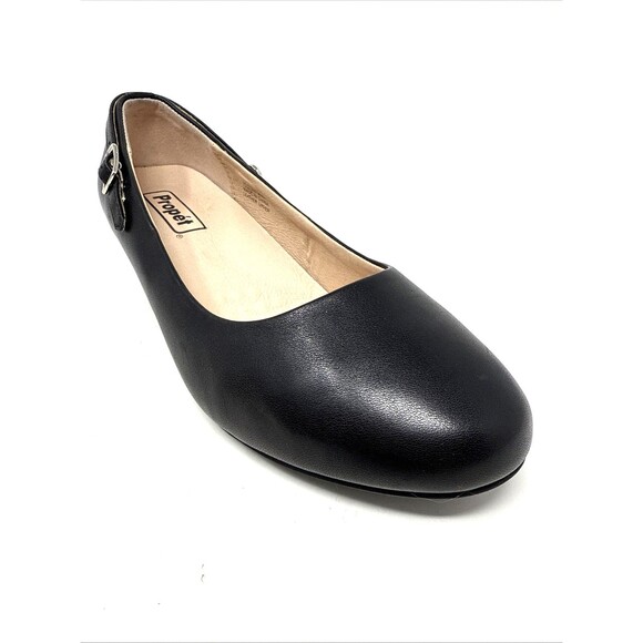 Propet Zuri Mary Jane Pumps Womens Sz 7.5 D Black Leather Comfort Adj. Strap NEW - Picture 12 of 16